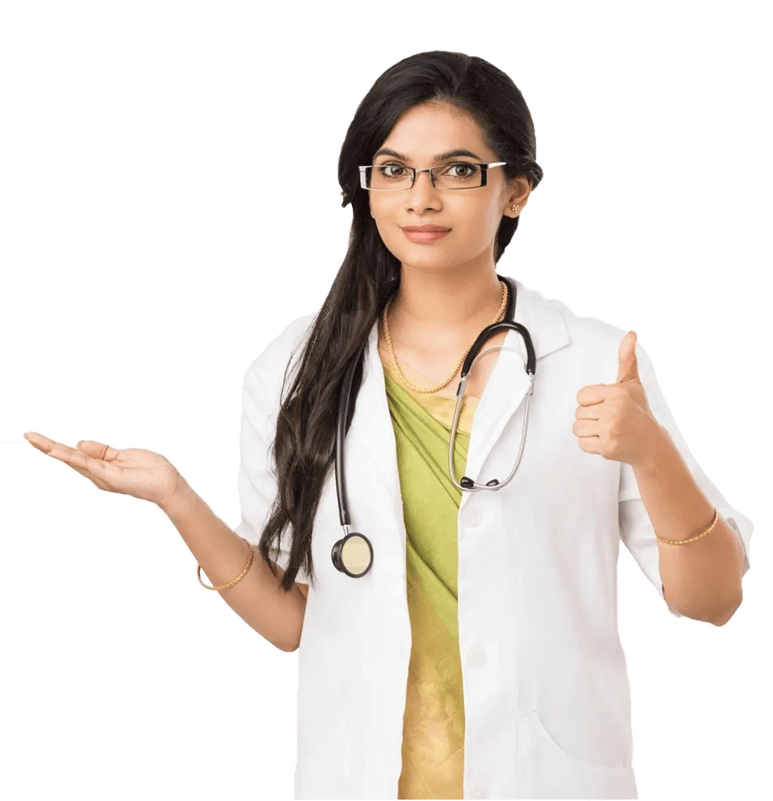 Doctor showing thumbs up at best orthopedic centre in gurugram